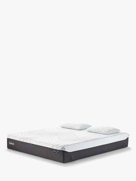 TEMPUR Pro® Luxe CoolQuilt Memory Foam Mattress, Soft Tension, King Size, White
