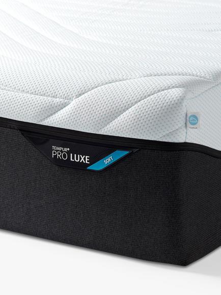 TEMPUR Pro® Luxe CoolQuilt Memory Foam Mattress, Soft Tension, King Size - view 2, White