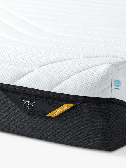 TEMPUR Pro® CoolQuilt Memory Foam Mattress, Medium/Firm Tension, Small Single - view 2, White