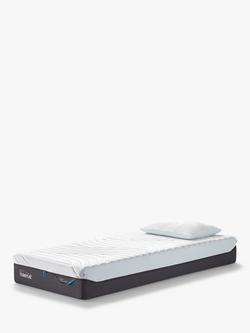 TEMPUR Pro® Plus CoolQuilt Memory Foam Mattress, Soft Tension, Long Single, White