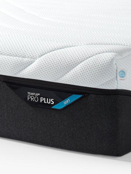 TEMPUR Pro® Plus CoolQuilt Memory Foam Mattress, Soft Tension, Long Single - view 2, White