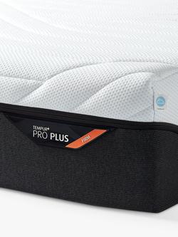 TEMPUR Pro® Plus CoolQuilt Memory Foam Mattress, Firm Tension, King Size - view 2, White