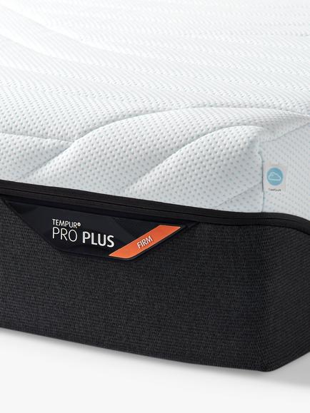 TEMPUR Pro® Plus CoolQuilt Memory Foam Mattress, Firm Tension, Double - view 2, White