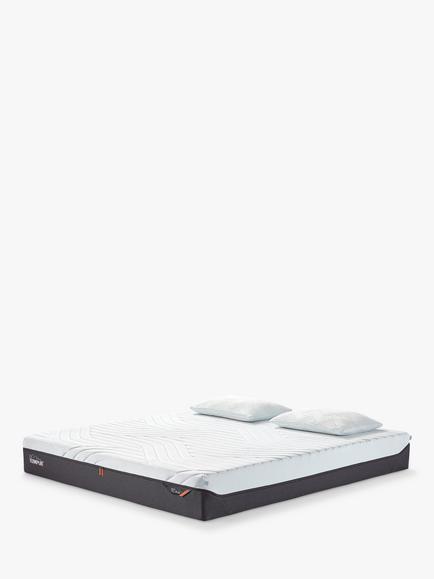TEMPUR Pro® Plus CoolQuilt Memory Foam Mattress, Firm Tension, Super King Size, White