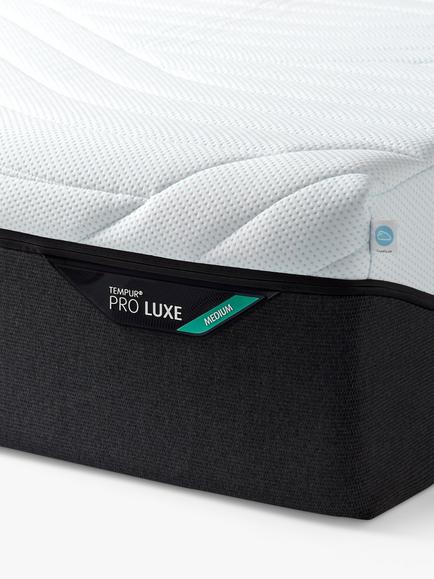 TEMPUR Pro® Luxe CoolQuilt Memory Foam Mattress, Medium Tension, Small Single - view 2, White