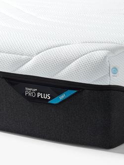 TEMPUR Pro® Plus CoolQuilt Memory Foam Mattress, Soft Tension, Double - view 2, White