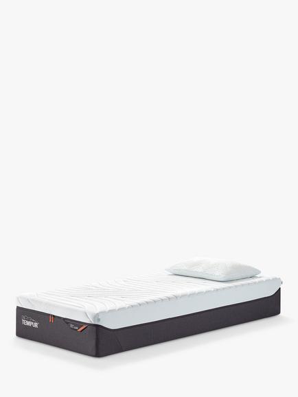 TEMPUR Pro® Luxe CoolQuilt Memory Foam Mattress, Firm Tension, Single, White