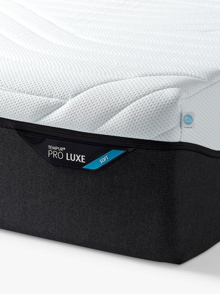 TEMPUR Pro® Luxe CoolQuilt Memory Foam Mattress, Soft Tension, Small Single - view 2, White