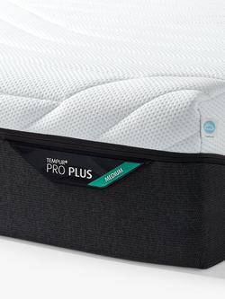 TEMPUR Pro® Plus CoolQuilt Memory Foam Mattress, Medium Tension, King Size - view 2, White