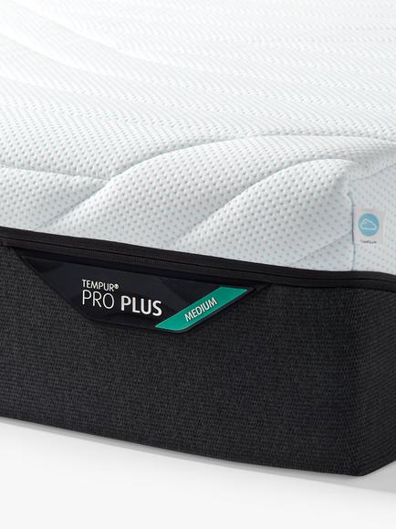 TEMPUR Pro® Plus CoolQuilt Memory Foam Mattress, Medium Tension, King Size - view 2, White