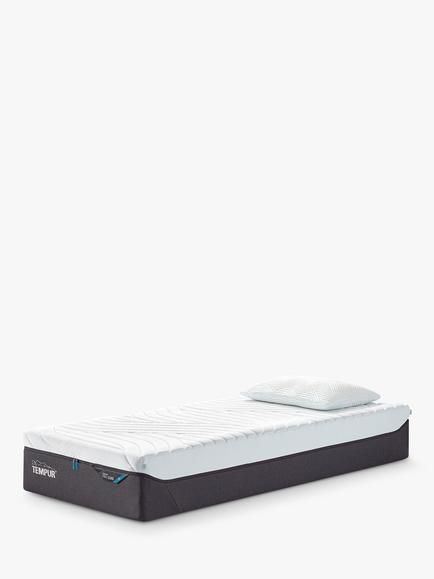 TEMPUR Pro® Luxe CoolQuilt Memory Foam Mattress, Soft Tension, Single, White