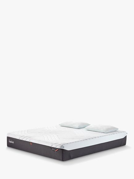 TEMPUR Pro® Luxe CoolQuilt Memory Foam Mattress, Firm Tension, Small Double, White