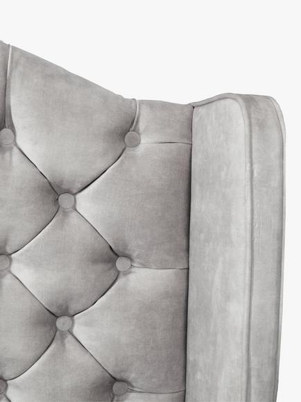 TEMPUR® Woodbridge Full Depth Headboard, Single - view 2, Light Grey