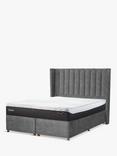 TEMPUR® Wickham Full Depth Upholstered Headboard, Super King Size, Dark Grey
