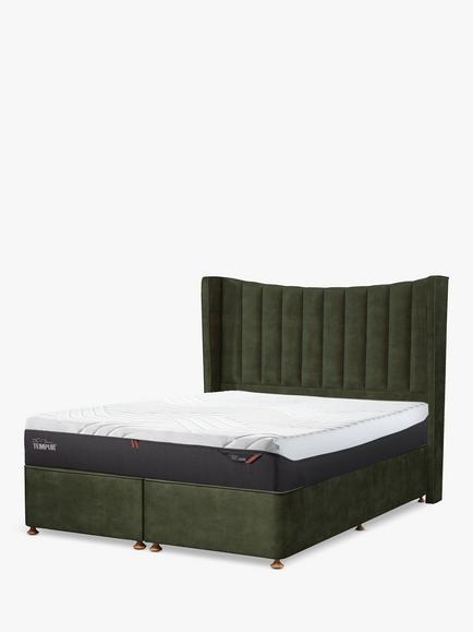 TEMPUR® Orford Velvet Headboard, King Size, Green