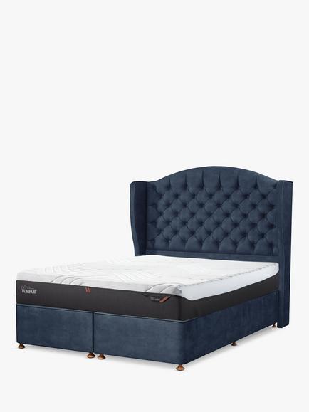 TEMPUR® Woodbridge Full Depth Headboard, Super King Size, Dark Blue
