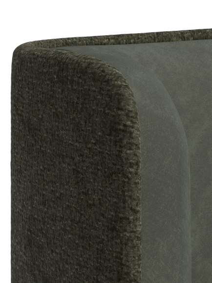 TEMPUR® Arc™ Static Disc Luxury Upholstered Bed Frame, King Size - view 2, Green