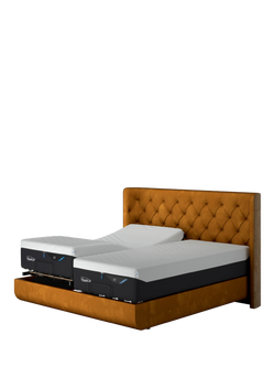 TEMPUR® Arc™ Adjustable Disc Luxury Upholstered Bed Frame, King Size - view 2, Gold