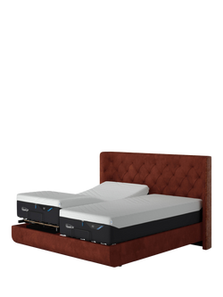 TEMPUR® Arc™ Adjustable Disc Luxury Upholstered Bed Frame, Super King Size - view 2, Copper
