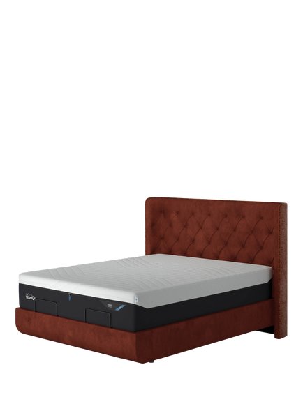 TEMPUR® Arc™ Static Disc Luxury Upholstered Bed Frame, Super King Size, Copper