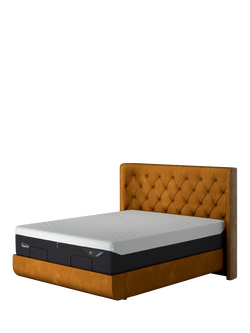 TEMPUR® Arc™ Static Disc Luxury Upholstered Bed Frame, King Size, Gold