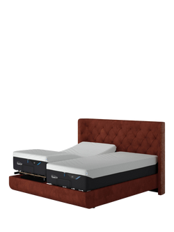TEMPUR® Arc™ Adjustable Disc Luxury Upholstered Bed Frame, King Size - view 2, Copper