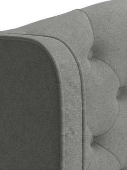 TEMPUR® Suffolk Slim Divan Adjustable Disc Upholstered Bed, King Size - view 2, Light Grey