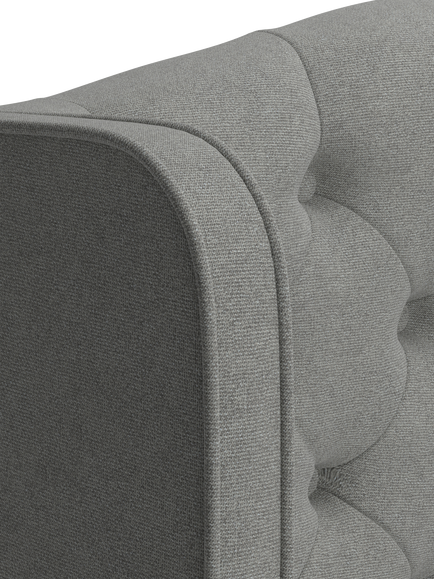TEMPUR® Suffolk Continental 4 Drawer Divan Base, Double - view 2, Light Grey