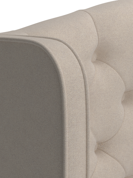 TEMPUR® Suffolk Slim Divan Adjustable Disc Upholstered Bed, King Size - view 2, Natural