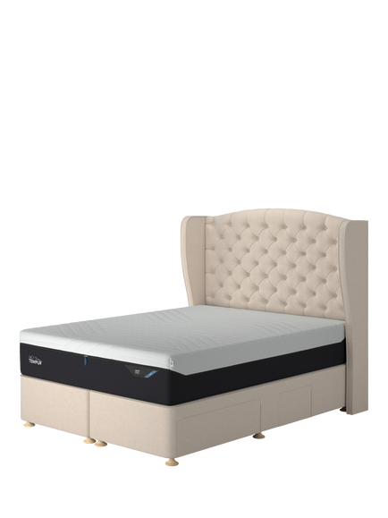 TEMPUR® Suffolk Continental 4 Drawer Divan Base, Double, Natural