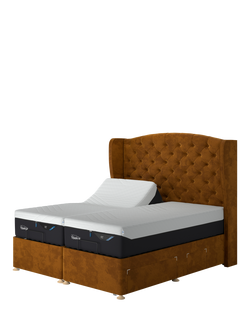 TEMPUR® Suffolk Adjustable Disc Continental 2 Drawer Divan Base, Single, Tumeric