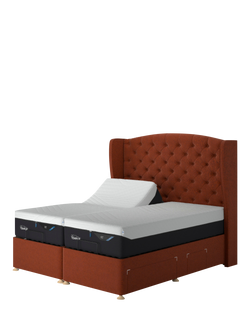 TEMPUR® Suffolk Adjustable Disc Continental 4 Drawer Divan Base, King Size, Copper