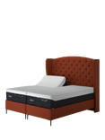 TEMPUR® Suffolk Slim Divan Adjustable Disc Upholstered Bed, Super King Size