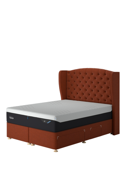 TEMPUR® Suffolk Continental 4 Drawer Divan Base, King Size, Copper