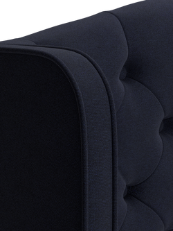 TEMPUR® Suffolk Slim Divan Adjustable Disc Upholstered Bed, Super King Size - view 2, Dark Blue