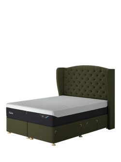 TEMPUR® Suffolk Continental 4 Drawer Divan Base, King Size, Green