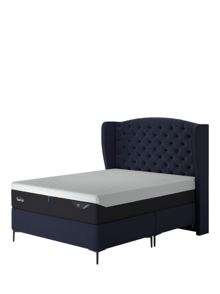 TEMPUR® Suffolk Slim Divan Base, Single, Dark Blue