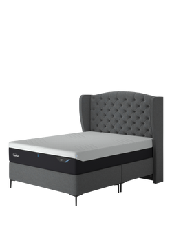 TEMPUR® Suffolk Slim Divan Base, Single, Dark Grey