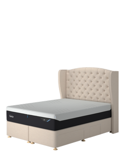 TEMPUR® Suffolk Continental 4 Drawer Divan Base, Super King Size, Natural