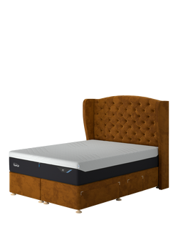 TEMPUR® Suffolk Continental 4 Drawer Divan Base, Super King Size, Tumeric