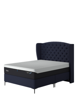 TEMPUR® Suffolk Slim Divan Base, Double, Dark Blue