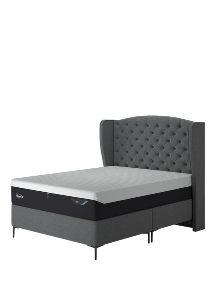 TEMPUR® Suffolk Slim Divan Base, King Size, Dark Grey