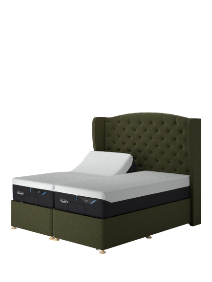 TEMPUR® Suffolk Adjustable Disc Divan Base, King Size, Green