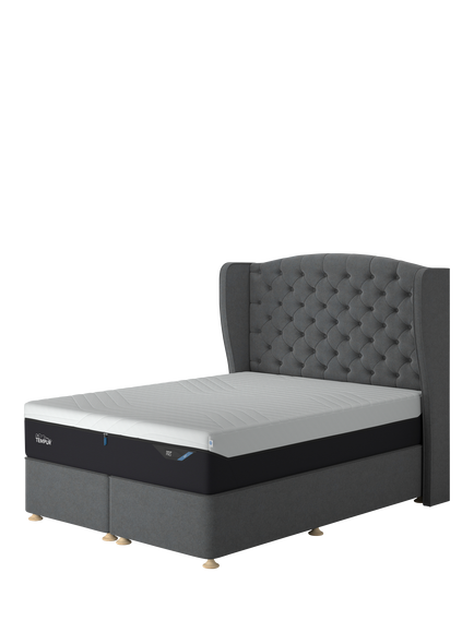 TEMPUR® Suffolk Divan Base, Super King Size, Dark Grey