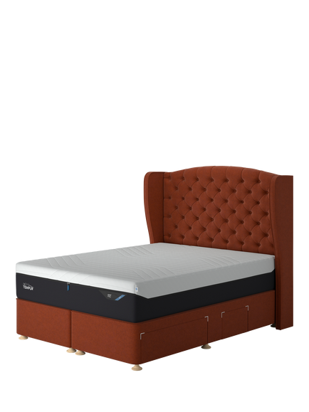 TEMPUR® Suffolk Continental 2 Drawer Divan Base, Single, Copper