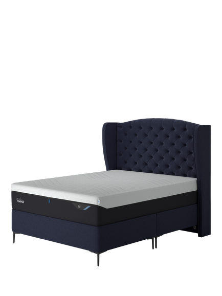 TEMPUR® Suffolk Slim Divan Base, Super King Size, Dark Blue