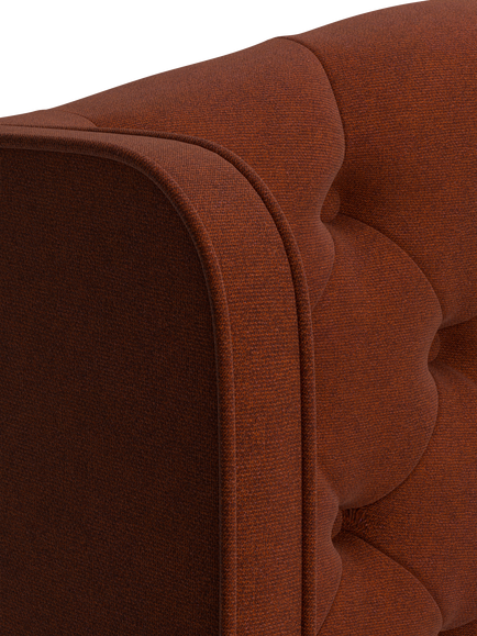 TEMPUR® Suffolk Slim Divan Adjustable Disc Upholstered Bed, Single - view 2, Copper