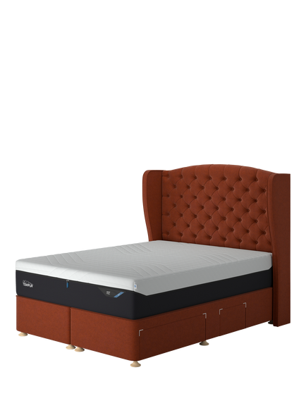 TEMPUR® Suffolk Continental 4 Drawer Divan Base, Double, Copper