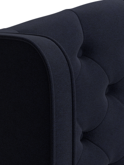 TEMPUR® Suffolk Slim Divan Adjustable Disc Upholstered Bed, King Size - view 2, Dark Blue