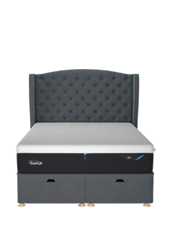 TEMPUR® Suffolk Ottoman Bed, Super King Size - view 2, Aqua